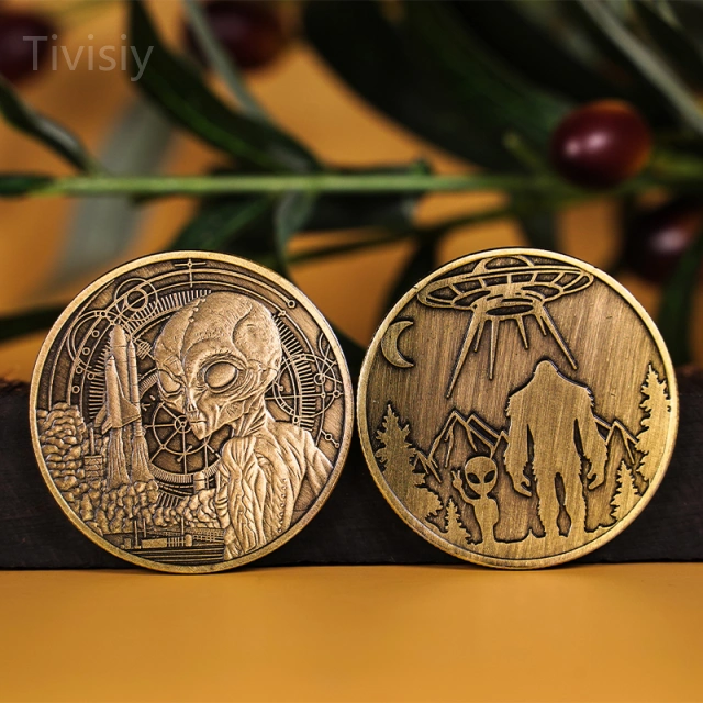 Aliens and Bigfoot Coin